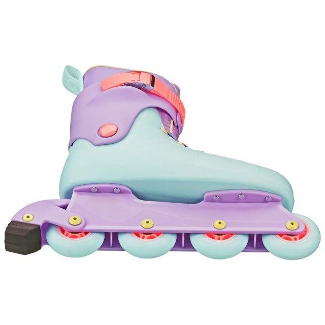 Customizable Girl's Inline Skates Adjustable Size with Removable Brake and ABEC-7 Bearings for Indoor & Outdoor Skating
